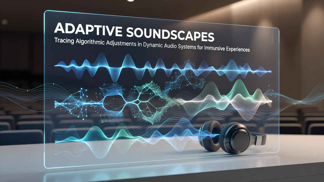Close-up of tablet audio processing interface showing real-time algorithmic parameter shifts