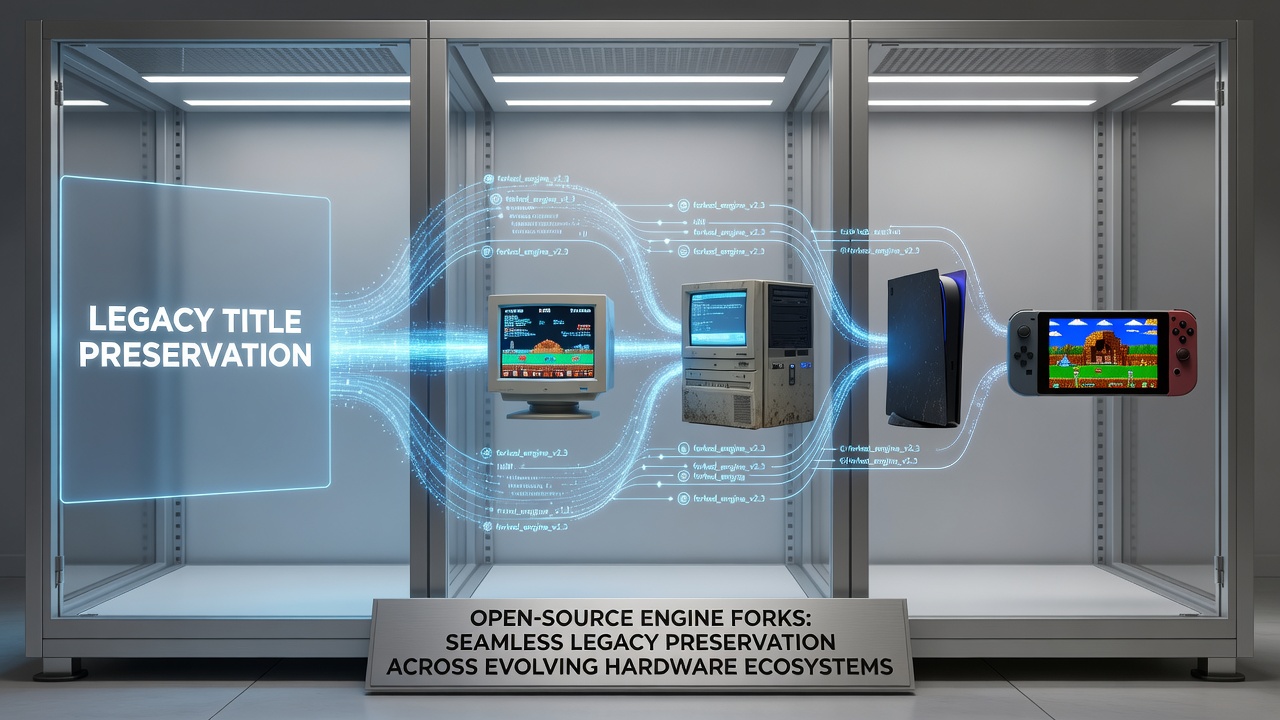 Open-source engine forks supporting legacy game preservation on modern hardware platforms